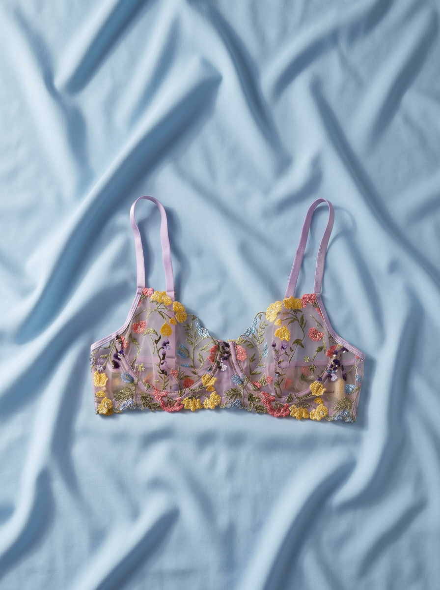 Mademoiselle Macaron Balconette Bra (Lilac Kiss)