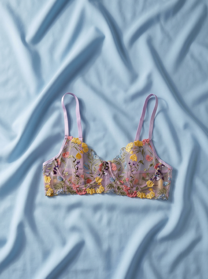 Mademoiselle Macaron Balconette Bra (Lilac Kiss)