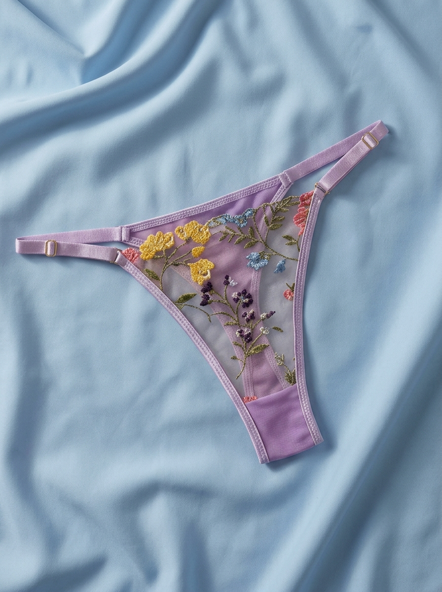 Mademoiselle Macaron G-string (Lilac Kiss)